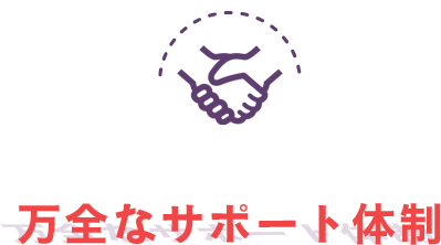 万全なサポート体制