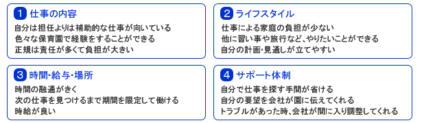 派遣保育士先輩の声